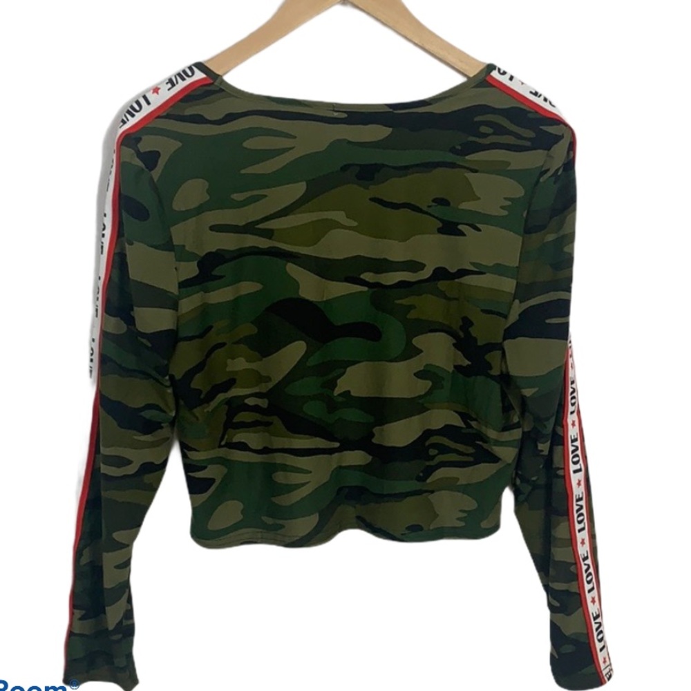 Indero Camo Love Crop Top Sz XL - Picture 3 of 4